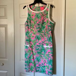 Lily Pulitzer Kathleen stretch shift size 16